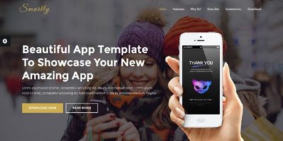 Smartly - App Landing Page by themes_master