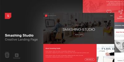 Smashing Studio Landing Page by brandio