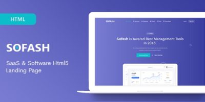 Sofash - SaaS & Software HTML5 Landing Page by ThemesBoss