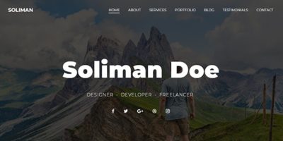 Soliman - Creative Portfolio Template by ideas_factory