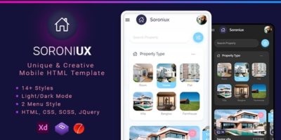 Soroniux Mobile HTML template with Bootstrap and Framework 7 by Maxartkiller
