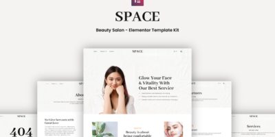 Space - Beauty Salon Elementor Template Kit by portocraft