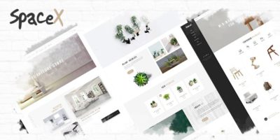 SpaceX Architecture and Interior Design Agency PSD Template by cleveraddon