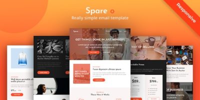 Spare O - Simple Responsive Email Template by yemail