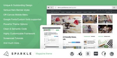 Sparkle - Outstanding Magazine theme for WordPress by wpthms