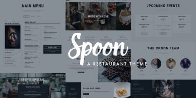 Spoon – a Premium Responsive Restaurant WordPress Theme by red_sun