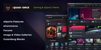 SquadForce - eSports Gaming WordPress Theme (formerly Good Games) by _nK