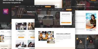 StarTec - Saas Elementor Template Kit by portocraft