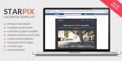 Starpix - Multipurpose Facebook Template by BittLoader