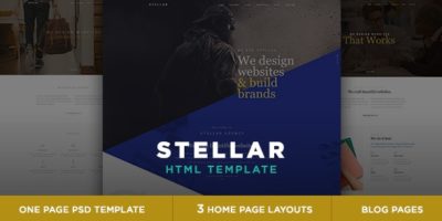 Stellar - One page multipurpose html template by nasirwd
