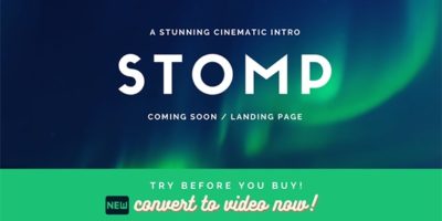 Stomp - Typographic Intro Coming Soon Template by svencreations