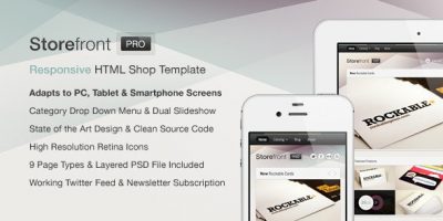 Storefront Pro — A Responsive Business Template by obest