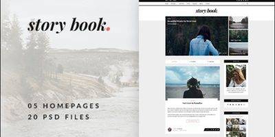 Story Book - Elegant Blog PSD Template by DUCAN