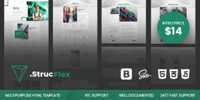 Strucflex - Responsive HTML5 Template by Theme_Flex