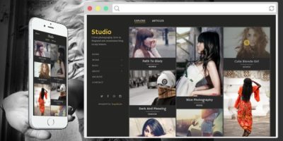 Studio - Photography Blogger Template by TemplatesZoo