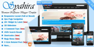 Syahira - Responsive Blogger Template by MKRdezign