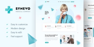 Synevo - Medical Landing Page by pix-theme