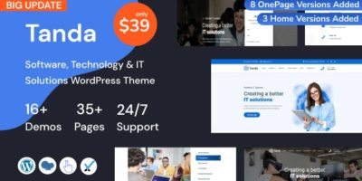 Tanda - Technology & IT Solutions WordPress Theme by WordpressRiver
