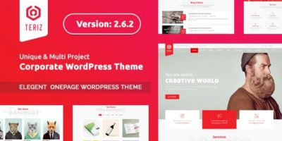 Teriz - Multipurpose Onepage WordPress Theme by ThemeRegion