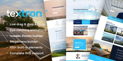 Textron - Industrial WordPress Theme + WooCommerce Shop by enovathemes