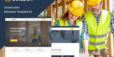 The Builder - Construction & Architecture Elementor Template Kit by rootlayers