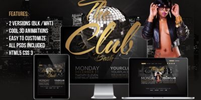 The Club 3D HTML Template by createit-pl