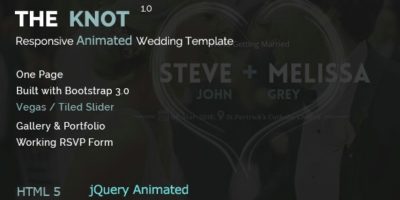 The Knot - Wedding Animated HTML Template by AccuraThemes