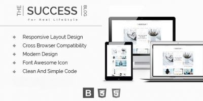 The Success - Responsive Modern HTML Blog Template by 786theme
