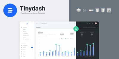 Tinydash - Bootstrap HTML Admin Dashboard Template by 3str