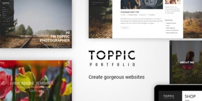TopPic - Portfolio Photography Theme by kotofey