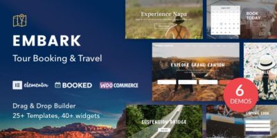 Tour Booking & Travel WordPress Theme - Embark by Themovation