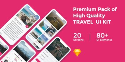 Travelion - Travel & Vacation UI KIT by uicreativenet