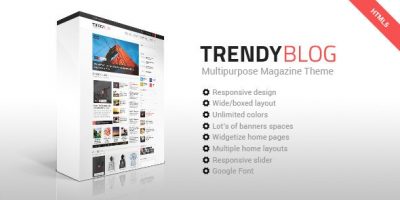 TrendyBlog - Multipurpose Magazine HTML Template by different-themes