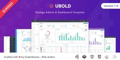 Ubold - Django Admin & Dashboard Template by coderthemes