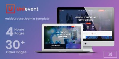 Unievent - Event & Conference Joomla Template by vikijoomla