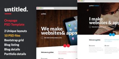 Untitled - Onepage Parallax PSD Template by nasirwd