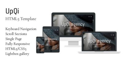 UpQi - Responsive Multipurpose One Page HTML5 Template for Agencies / Companies by UpAndCreate