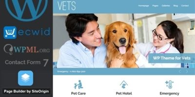 VETS - Veterinary Medical Health Clinic WP Theme by egemenerd