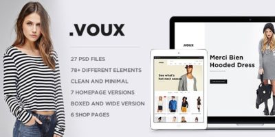 .VOUX E-commerce PSD by MunFactory