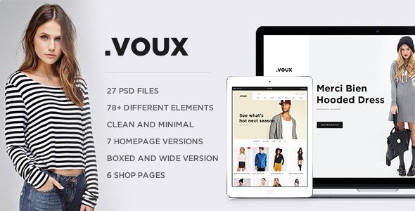 .VOUX E-commerce PSD by MunFactory