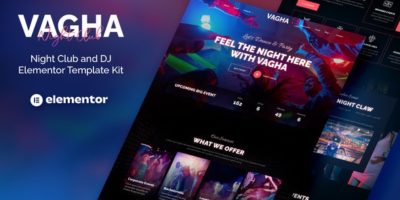 Vagha – Night Club & DJ Elementor Template Kit by jegtheme
