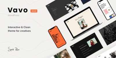 Vavo - An Interactive & Clean Theme for Creatives by SpabRice