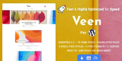 Veen - Minimal & Lightweight Blog for WordPress by EstudioPatagon