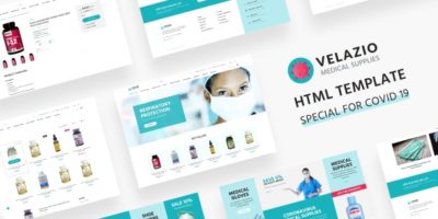 Velazio - Medical Supplies Shop HTML template by ZEMEZ