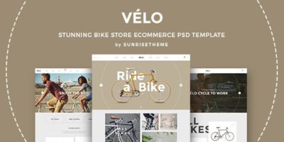 Velo - Stunning Bike Store eCommerce PSD Template by sunrisetheme