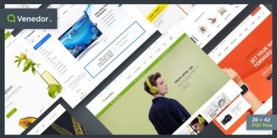 Venedor - Bootstrap Responsive eCommerce PSD by Promokit