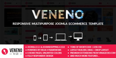 Veneno - Multipurpose Joomla eCommerce Template by VinaWebSolutions