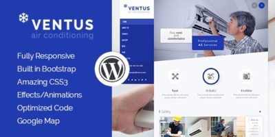 Ventus - Air Conditioning & Heating WordPress Theme by ThemeWisdom