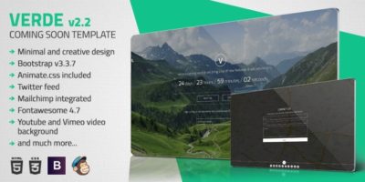 Verde - Minimal Coming Soon Template by CreaboxThemes