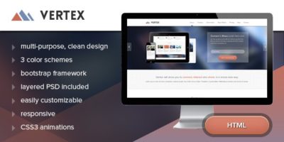 Vertex - Single Page App Template by NightshiftCreative